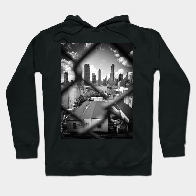 Manhattan Skyline Long Island City Queens NYC Hoodie by eleonoraingrid